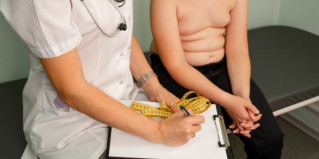 Child at doctor