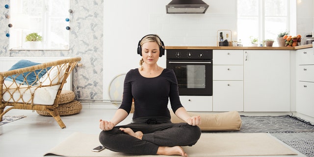 Woman meditating